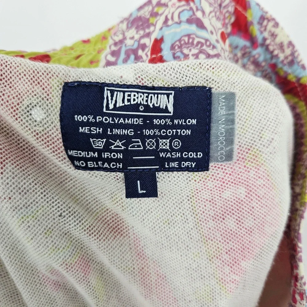 Vilebrequin Swim Trunks Mens Large Hawaiian Summer Beach Lined Shorts Paisley